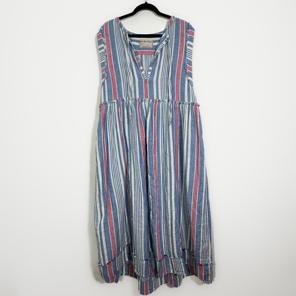 We The Free Surf Stripe Maxi Top size XS Oversized Fit NWT - Picture 10 of 11